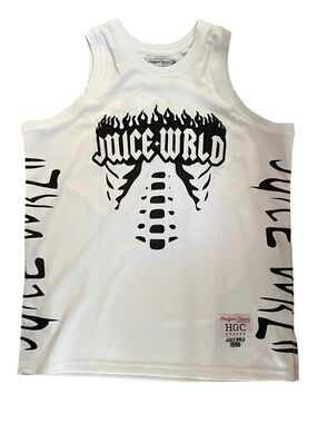 Headgear Classics JUICE WRLD White Graphic Tank Top